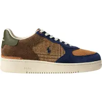 Ralph Lauren para homem. 809973703001 Sapatos Masters Court em camurça e tweed multicoloridos (45), Couro, Plano, Cordão, Casual