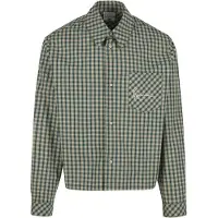 Karl kani Camisa cáqui / verde escuro / offwhite