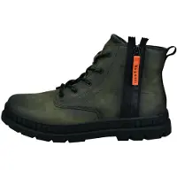 Bonprix Botas com atacadores 'Pallario' verde escuro