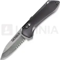 Gerber Navalha Highbrow Pivot Lock A/O Gray, faca serrilhada