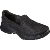 SKECHERS Slip on GO WALK 6 BIG SPLASH mulheres - Preto - 36
