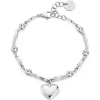 Brosway Linda Pulseira de Aço com Cristais em Formato de Coração e Chakras BHKB211