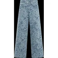 Adidas Originals Calças de ganga Liberty London Firebird corte direito de cintura média