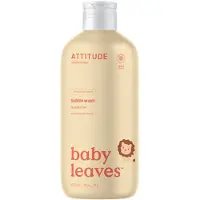 ATTITUDE Gel de banho para crianças com aroma de sumo de pêra Baby Leaves 473 ml