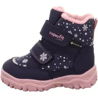 Superfit Bota 'Husky 1' marinho / cor-de-rosa / branco