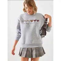 Bianco Lucci Sweatshirt castanho / castanho escuro / cinzento