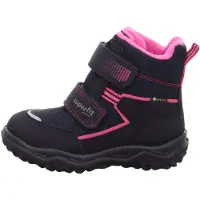 Superfit Bota de neve 'HUSKY' navy / cinzento-prateado / fúcsia