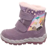 Superfit Bota de neve 'ICEBIRD' azul claro / roxo claro / cor-de-rosa / branco
