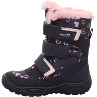 Superfit Bota de neve 'Crystal' azul / cor-de-rosa