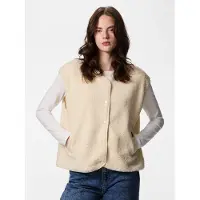 Pieces Colete 'PCKATTY' creme
