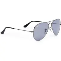 Ray-Ban Óculos de sol 'Aviator' cinzento-prateado