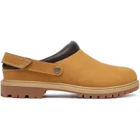 Timberland para mulher. TB0A2PSB7541 Tamancos de Couro Premium castanho (36 W), Marrom, Plano, Velcro, Casual