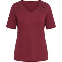 Ulla Popken Camisa vermelho vinho