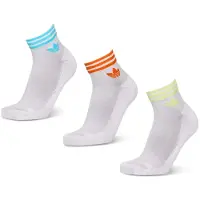 Adidas Meias pelo Tornozelo 3-Stripes – 3 pares