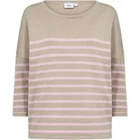 Saint tropez Pullover 'MilaSZ' taupe / rosa pastel