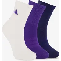 Adidas EMBALAGEM DE 3 PARES DE MEIAS DE CANO MÉDIO ACOLCHOADAS SPORTSWEAR