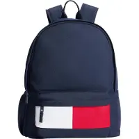 Tommy Hilfiger Mochila 'Essential' navy / vermelho cereja / branco