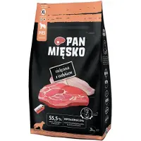 PAN MIĘSKO Comida Para Cães Xl De Vitela Com Peru 3 Kg