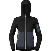 Norrøna - Vestuário caminhada mulher - Falketind Warm2 Stretch Hood W Caviar Black para Mulher - Tamanho L - Preto