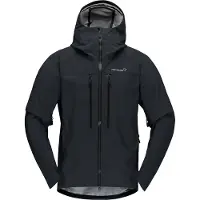 Norrøna - Marcas - Trollveggen Gore-Tex Pro Light Jacket M Caviar Black para Homem - Tamanho XL - Preto