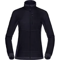 Norrøna - Vestuário ski travessia mulher - Falketind Warm1 Active Jacket W Caviar Black para Mulher - Tamanho XS - Preto