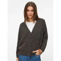 Vero Moda Casaco de malha 'VMBoom' castanho escuro