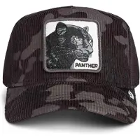 GOORIN BROS. Boné 'Gorra goorin bros negra camuflaje panther camo trucker cap' preto