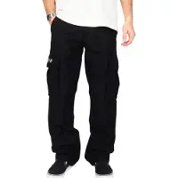 REELL Calças de desporto 'Pantalon reel negro ripstop cargo pant' preto