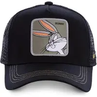 Capslab Boné 'Gorra capslabs negra bugs bunny bordado frente visera curva' preto