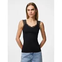 Pieces Top 'PCBarbera' preto