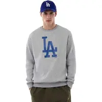 New Era Calças de desporto 'Sudadera gris dodgers mlb regular crew neck losdod 6' greige