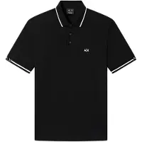 Armani Exchange para homem. XM002356AF13026UC001 Pólo refinado preto (M), Casual, Algodão, Manga curta