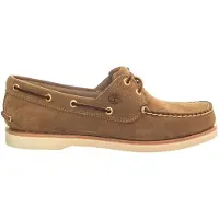 Timberland para homem. TB0A2NUPEW11 Sapatos de barco artesanais em camurça bege (44 W), Plano, Cordão, Casual