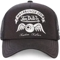 Von Dutch Boné 'Gorra negra trucker basic logo' preto