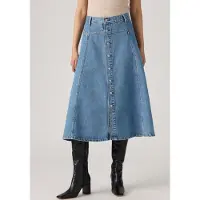 Levi's Saia 'Yoked Western' azul ganga