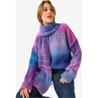 Bianco Lucci Pullover oversized turquesa / índigo / roxo escuro / fúcsia
