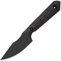 Kizer Cutlery Faca Mini Harpoon S45VN, Fat Carbon, Black DLC