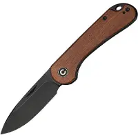CIVIVI Elementum Slip Joint C18062AJ-3 Black Stonewashed, Guibourtia Wood, navalha slipjoint