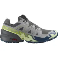 Salomon - Sapatilhas trail - Speedcross 6 M Castlerock / Lime Cream / Poseidon para Homem - Tamanho 44 - Cinzento