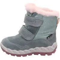Superfit Bota de neve 'Icebird' verde claro / cor-de-rosa