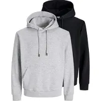 Jack & Jones Sweatshirt 'JJEBRADLEY' acinzentado / preto