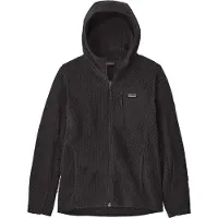 Patagonia - K's R1 Air Full-Zip Hoody Black para criança - Tamanho criança S - Preto