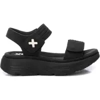 Xti para mulher. 14398605-NEGRO Sandálias 143986 preto (37), 3 a 5cm, Velcro, Casual