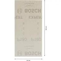 Bosch Accesorios Lixa Expert M480 93x186 Mm G180 50 Unidades