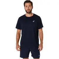Asics para homem. 2011D221 T-shirt de manga curta Core navy (S), Esportivo, Sintético, Multisport, Sustentável, Marinho