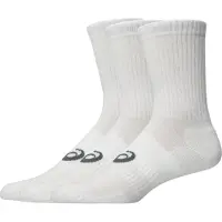 Asics unisex. 3033C298 Pack 3 Meias Crew branco (S), Homewear, Esportivo, Algodão