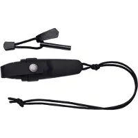 Morakniv Mora Eldris Black 12629 faca de pescoço com bainha luxuosa e pederneira