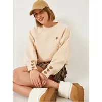 Bianco Lucci Sweatshirt bege / ouro