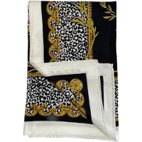 GUESS , cachecol de tecido, preto, 90 x 90, para mulheres