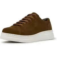 Camper para mulher. K200645-103 Sapatilhas de pele Runner Up castanhas (36), Couro, Marrom, Plano, Cordão, Casual